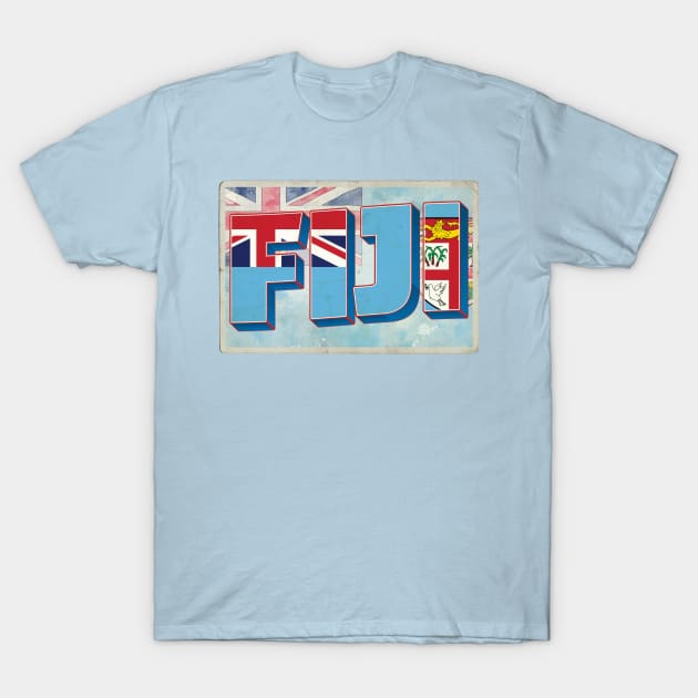 Fiji vintage style retro souvenir T-Shirt by DesignerPropo